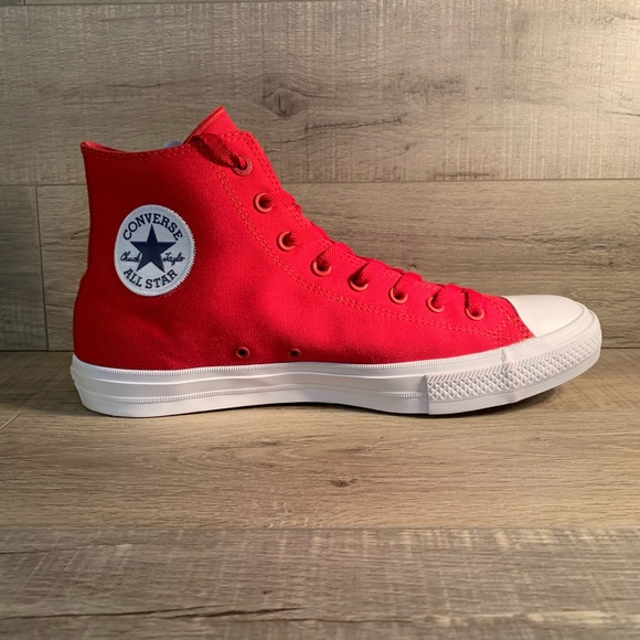 Converse Chuck Taylor Hi Salsa Red White - Picture 2 of 4